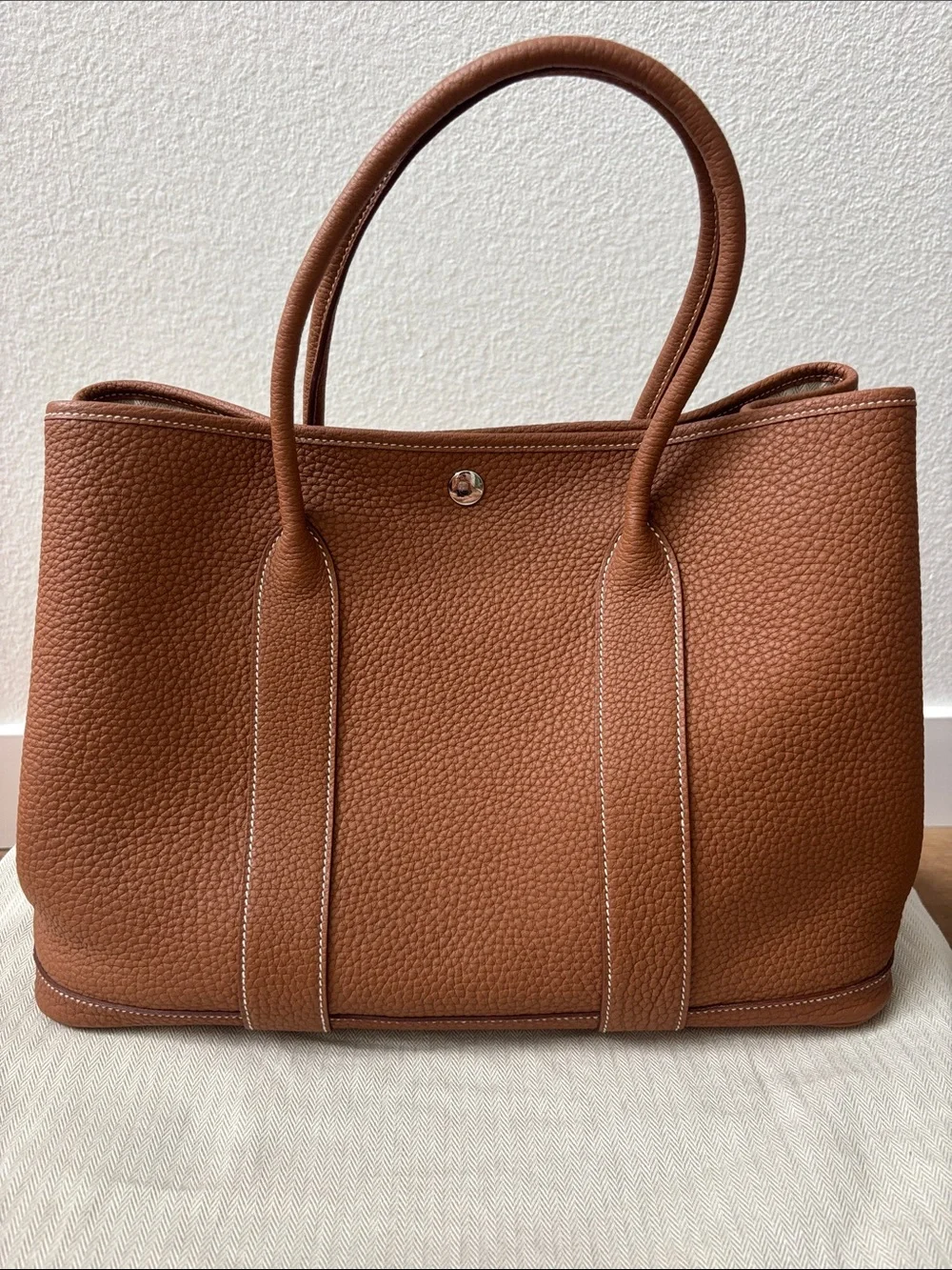Hermès Garden Party Tote Negonda Gold 36